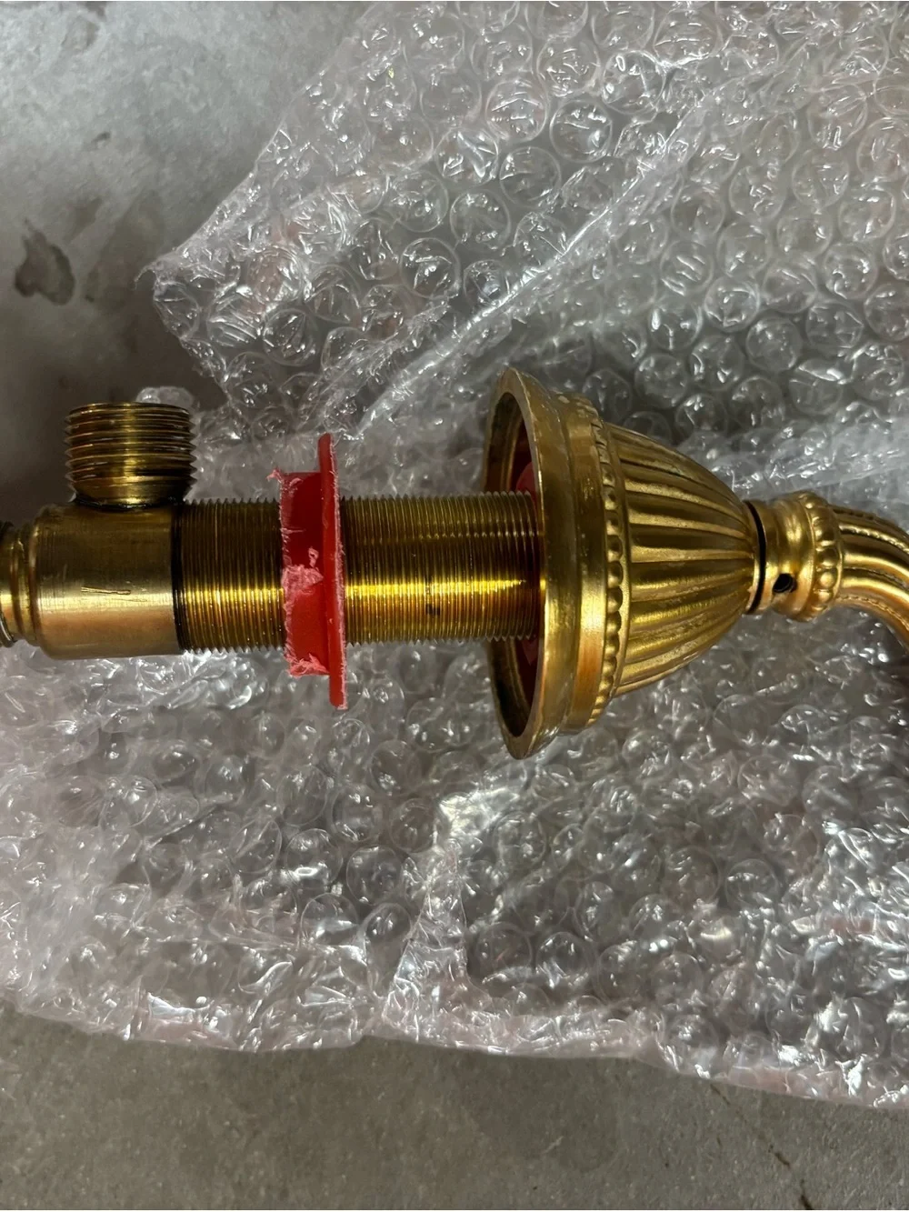 Sherle Wagner Gold Vessel Sink, bath fixtures as shown. All for price listed.